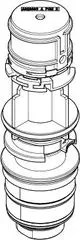 DORNBRACHT-Thermostatkartusche-mit-Reglereinheit-ERSATZTEILE-90150206500-D-44-x-147-mm-50-l-min-9015020650090 gallery number 1
